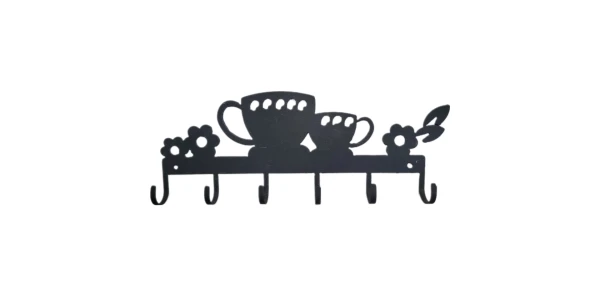 Colgador de 2 tazas, 3 flores y 6 ganchos's foto | Producciones Aylette |  BizneCubano